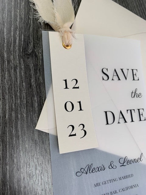 Gold Save the Date, Save the Dates for Weddings, Vellum Save the Dates,  Save the Date Cards With Envelopes, Save the Date Cards for Weddings 